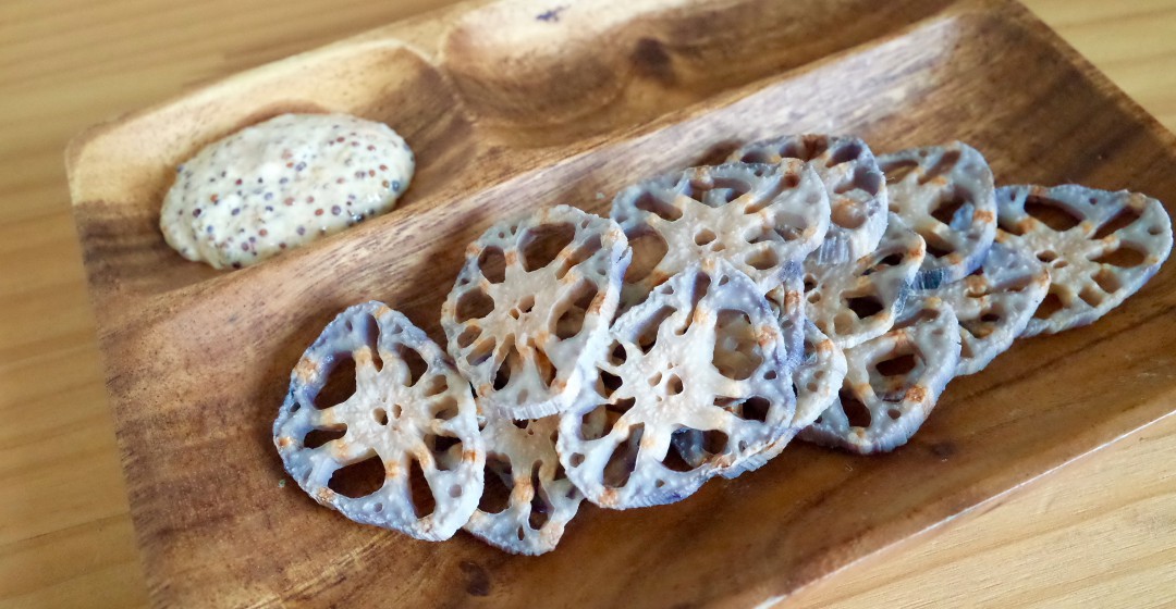 レンジで簡単に作れるレンコンチップ