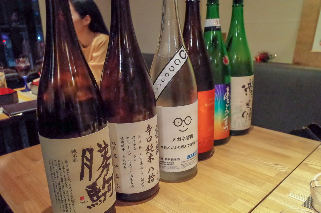 輪久の日本酒飲み比べ